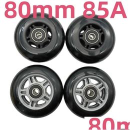 Skate Wheels Skate Wheel 80X24Mm Roller 80Mm 85A 4 Wheels/Lot 608Rs Bearing 240227 Drop Delivery Sports Outdoors Action Sports Inline Dhz3U