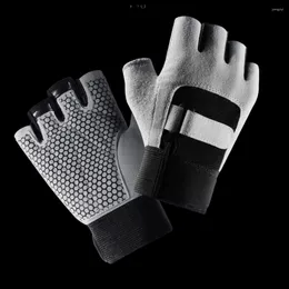 Cycling Gloves Fitness Female Yoga Sports Spinning Apparatus Lady Training Anti-Slip Breathable Thin Half Finger Barbell