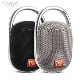 Portable Speakers Mini Portable Speaker with Subwoofer TWS Music Box Audio Wireless Outdoor Speakers with Carabiner Support USB TF Card FM Radio 240314