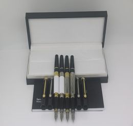 Luxury William Shakespeare 4 style Fountain Pen up black down white and goldsilverrose gold trim with Serial Number office schoo3771818