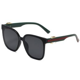 Designer Sunglasses Square Frame Sun Glasses Fashion Gold Frame Glass Lens Eyewear For Man Woman