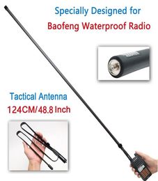 ABBREE 124CM Waterproof Foldable Tactical VHFUHF 144430MHz Antenna For Baofeng UVXR UV9R Plus Waterproof Radio Walkie Talkie9227012