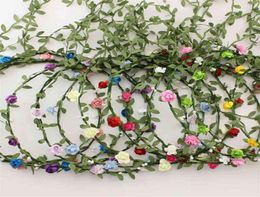 Wedding bride girl head flower rattan wreath headdress crown garland Hawaii flower headband bridesmaid bohemian hair bands party b4776126