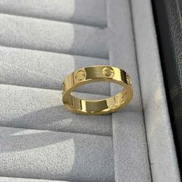 Screw Original designer logo engrave 5mm diamond LOVE Ring 18K Gold Silver Rose 750 Stainless Steel Rings Women men lovers wedding Jewellery gift USA size 6 7 8 9 10 11 12