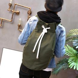 Drawstring Bags Sports Waterproof Pouch Backpack Pull Rope Canvas Gym Sack Mochila Knapsack