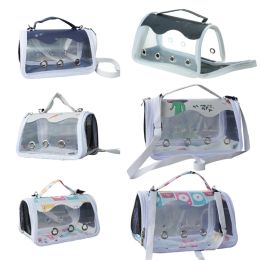 Nests Pet Carriers Bag Portable Breathable Foldable Bag Parrots Bag Outgoing Travel Pet Bag with Feeding Cup& Perch