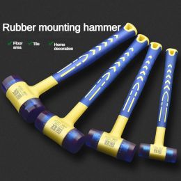 Hammer 1 double headed installation hammer, 25mm to 45mm rubber hammer with rubber handle, detachable insulated installation hammer