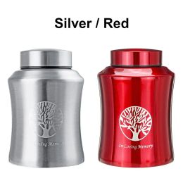 Urns 250/500/800ml Pet Memorial Urn Cremation Mini Urns for Pet/ Human Ashes Casket Funeral Stainless Steel Cremation Storage Jar