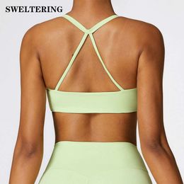 Lu Align Lemon Straps Sexy Back Sports Women High Support Impact Yoga Underwear Running Fiess Gym Workout Bra Push Up Padded Bralette lette