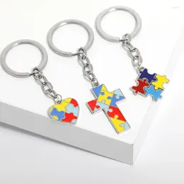 Keychains 100pcs/lot 2024 Children Metal Alpinia Oxyphylla Puzzle Keyholders Creative Zinc Alloy