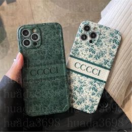 Floral Print Luxury Designer Phone Cases for iPhone 15 14 Pro Max 15Pro 13 12 Classic Letter Fashion Shockproof Phones Case iPhone14 13pro 12Pro 11 Back Cover