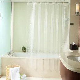 Shower Curtains Bathroom Curtain 3D Waterproof Hook Mildew Proof Peva Bath Home Toilet Door With12 Hooks