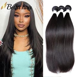 11A Top One Donor Brazilian Virign Hair Straight Weaves Human Hair Weft Extensions 34 Bundles7830576