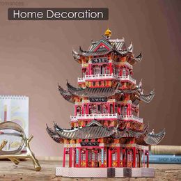 3D Puzzles Piececool 3D Metal Puzzle sets for Adults Juyuan Tower Metal model sets Ancient Chinese architecture puzzle sets Brain teaser 240314