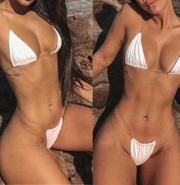2021 Sexy Women Micro Bikini Transparent Strap Swimsuit Sling Bikini Swimwear Swimming Suit Summer Bathing Beachwear1182382