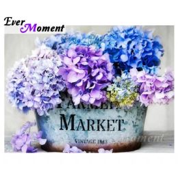 Stitch Ever Moment DIY Diamond Embroidery Hydrangea Diamond Mosaic Full Square Drills Artwork Home Decoration Diamond Painting ASF1219