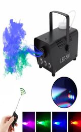 500W Wireless Control LED Fog Smoke Machine Remote RGB Colour Smoke Ejector LED Professional DJ Party Stage Light1440245