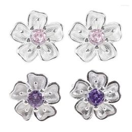 Stud Earrings 1 Pair Flower Simple Designed Ear Pendants Fashion Exquisite Versatile Rings Y2K Jewellery Accessory