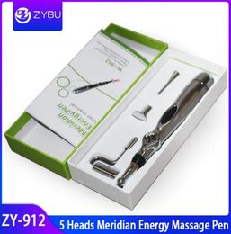 New Arrival Massager 5 Heads Electronic Acupuncture Massage Pen Meridian Energy Heal Massage Body Health Massage Meridian Energy P8844850