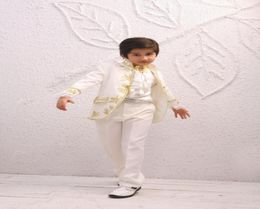 Boy039s Formal Wear embroidered tuxedos attractive kid complete designer stand collar boy wedding suit boys attire custommade j3119890