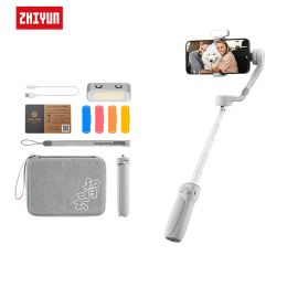 Heads ZHIYUN Official Smooth Q4 Smartphone Gimbal 3Axis Handheld Stabilizer Phone Gimbals for iPhone 13 pro max/HUAWEI/Samsung/Xiaomi