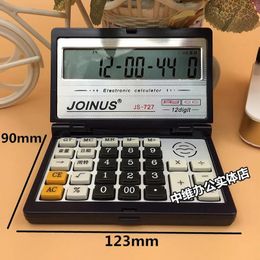 Portable Folding Flip Calculator Key Solar Computer For Student Accounting Large Lcd Screen Office 240227