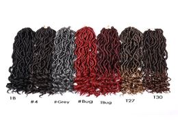 18039039 Crochet Braids Synthetic Goddess Locs Heat Resistant Crochet Hair Extensions 24strandspack Bohemian locks5986199