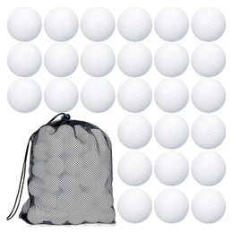 100 Pcs Golf Practice Ball Hollow Golf Ball Hollow Golf Plastic Ball With Mesh Drawstring Storage Bags For Training 240301