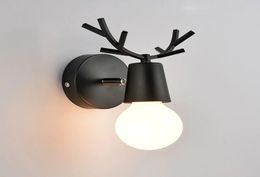 Modern Wall Lamp LED Wall Lights Bedroom Dear Wall Sconce Kids Children Baby Room Lamp Light Fixtures Home Lighting6896449