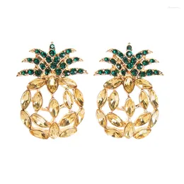 Stud Earrings Bohemia Arrival Crystal Pineapple For Women Ethnic Charming Fashion Earring Wedding Date Gift Jewellery