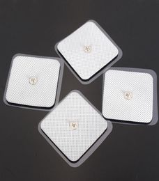 10 pairs Electro Stimulation Stud Pads 5x5cm TENS EMS MACHINE ELECTRODE PAD REUSABLE LONGLIFE Self Adhesive For Massage Digital T4792439