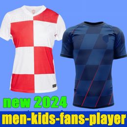 2024 Euro cup Modric Soccer Jerseys Croatia national team 24 25 BREKALO PERISIC football Shirt BROZOVIC KRAMARIC REBIC LIVAKOVIC Home away men kids kits Uniform