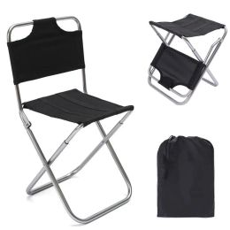 Furnishings Ultra Light 7075 Aluminium Alloy Folding Chair Outdoor Portable Stool Leisure Fishing Chair Barbecue Stool