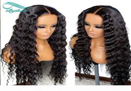 Bythair Curly Full Lace Human Hair Wigs With Baby Hairs Pre Plucked Natural Hairline Natural Wave Lace Front Wig Bleached Knots5565019