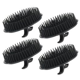 Hair Brushes L Mens Shampoo Brush Scalp Masr Mas Floriated Shower Comb For Deep Cleaning Hand Plastic Growth Beard Pe Hairchigonstore Otyik