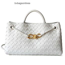 Botteg Venet High end bags for Jodie Bag Pouch Andiamo High Quality Cowhide New Tote Bag Metal Rope Buckle Woven Women Genuine Leather Original 1:1 with real logo and box