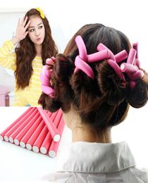 42pcsset 7 Styles Hair Curler Rollers Spiral Foam Bendy hair curling flexi rods drop 1326077