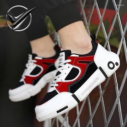 Casual Shoes Men's Vulcanized Summer Breathable Lightweight Sneakers Fashionable Mesh Lace-up Comfortable