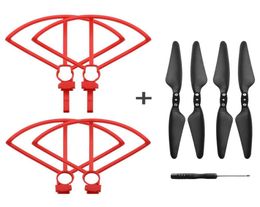 Propeller Guard Quick Release Foldable Propeller With Screwdriver Spare Parts Set For Hubsan H117S Zino RC Drone Red7572975