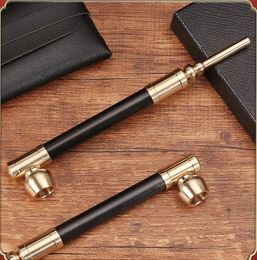 Latest Copper Brass Alloy Metal Smoking Pipe 2 Function Tobacco Cigarette Hand Philtre Pipes Tips Mouthpiece Tool Accessories