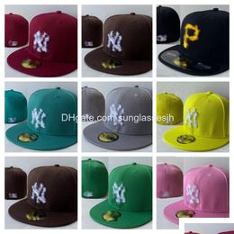 Ball Caps All Team Logo Fitted Hats Designer Snapbacks Hat Classic Hip Hop Boston Adjustable Baskball Outdoor Sports Embroidery Flat Dhzsp