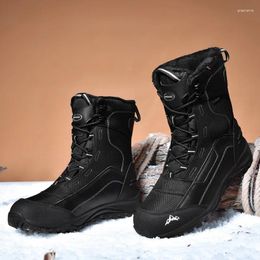 Fitness Shoes Waterproof Hiking Men Winter Outdoor Sneakers For Snow Boots Plush Mountain Women Tourism Hunting