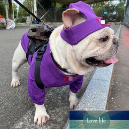 Pet Clothing Fashion Brand Street Dog Clothes Jarre Aero Bull Teddy Schnauzer Bottoming Shirt Hat Suit Quaitly Wholesale