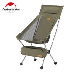 Camp Furniture Naturehike YL08 Folding Moon Chair Compact Leisure Backrest Chair Portable 600D Wear Resistant Fishing Chair for Camping Travel YQ240315