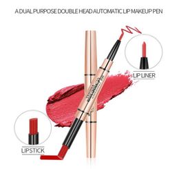 In 1 Matte Lipstick Lip Liner Lipliner Makeup Waterproof Pen Long Lasting Pencil Lips Cosmetic Pencils1890639