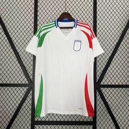 2024 football jersey white jersey short sleeved sports men's T-shirt away training uniform