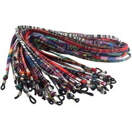 20PCS Retro Sunglasses cotton neck string cord retainer strap eyewear lanyard holder with good silicone loop 17colors option 240226