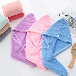 Dry Hair Caps Towel Microfiber Quick Dry Shower Magic Absorbent Hair Towels Drying Bathing Cap LT840