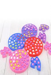 5pcs/set Silicone Jigsaw Puzzle Toy Push Bubbles Puzzles Early Education Assorted Bubble Children'sa255613344