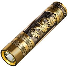 New Portable Mini USB Rechargeable Dragon Phoenix Zoom Strong Light Outdoor Lighting LED Flashlight 256726